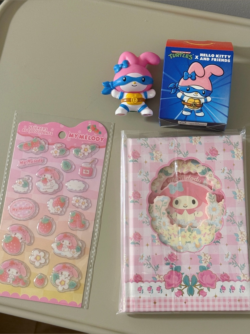 My Melody Gift Set | Stickers, Letter Set & Collectible Figure | Cute Sanrio